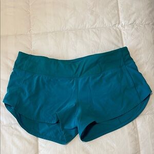 Lululemon Teal Athletic Shorts